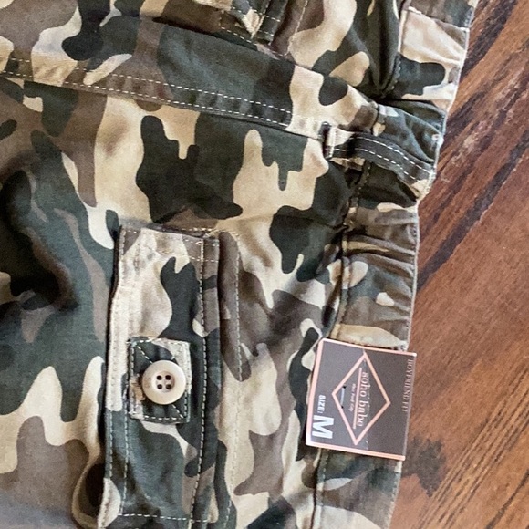 Women’s’ cargo camouflage elastic waist pants so. M - Picture 7 of 10